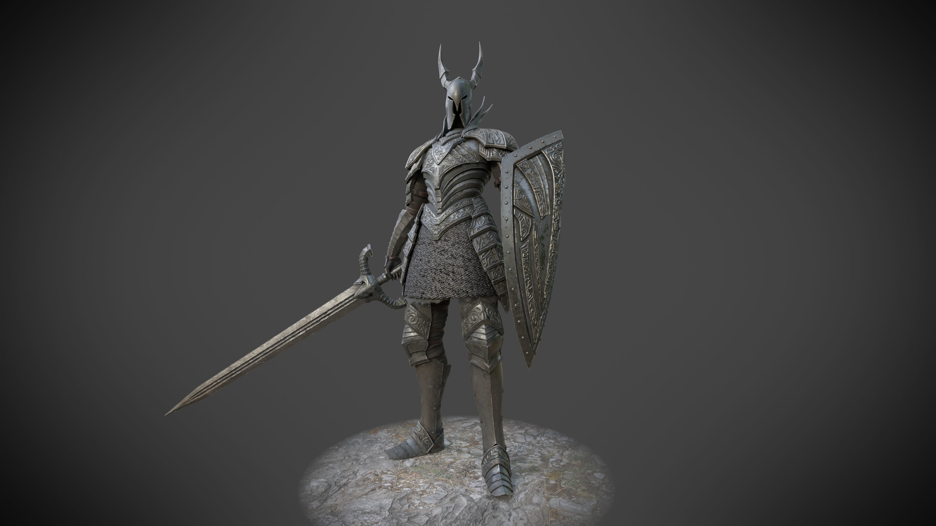 Black Knight - Dark Souls 3D Print 3D print model_50