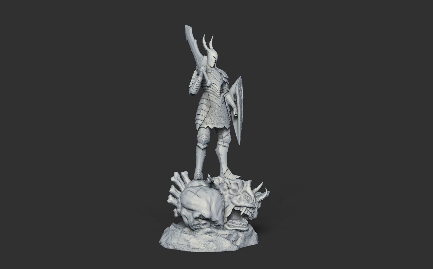 Black Knight - Dark Souls 3D Print 3D print model_22