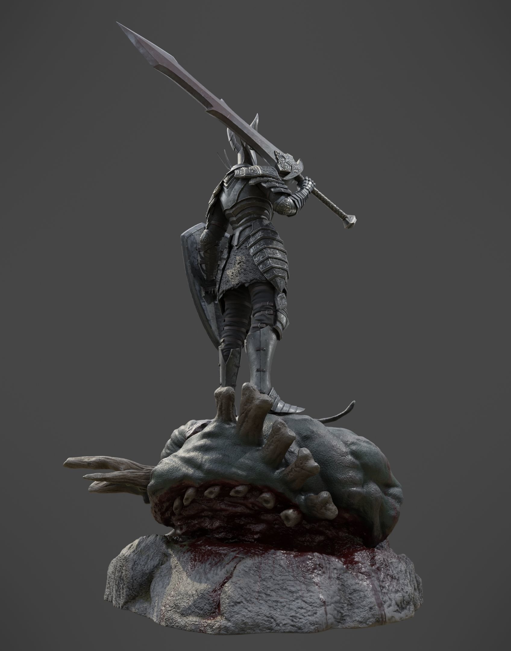 Black Knight - Dark Souls 3D Print 3D print model_53