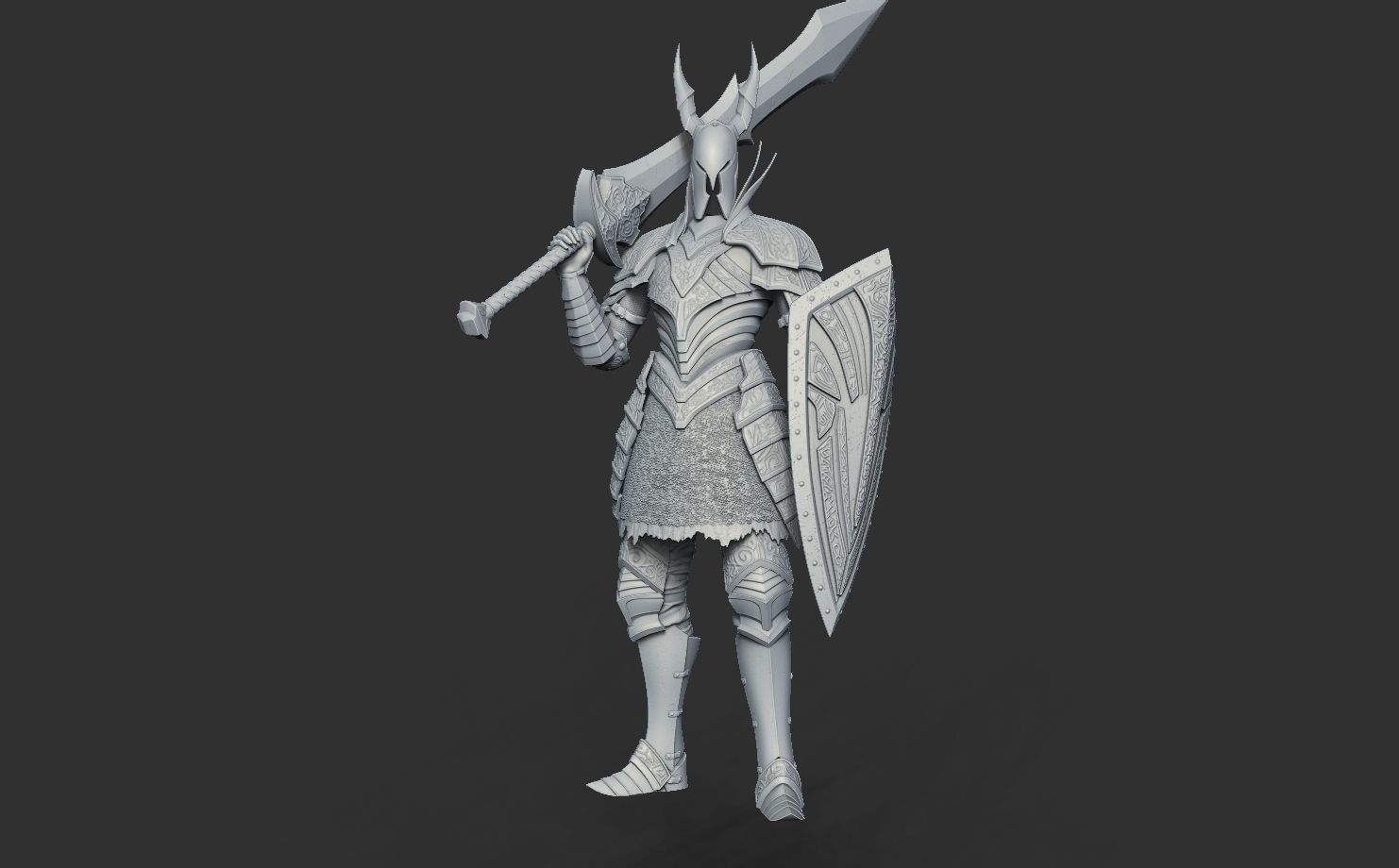 Black Knight - Dark Souls 3D Print 3D print model_48