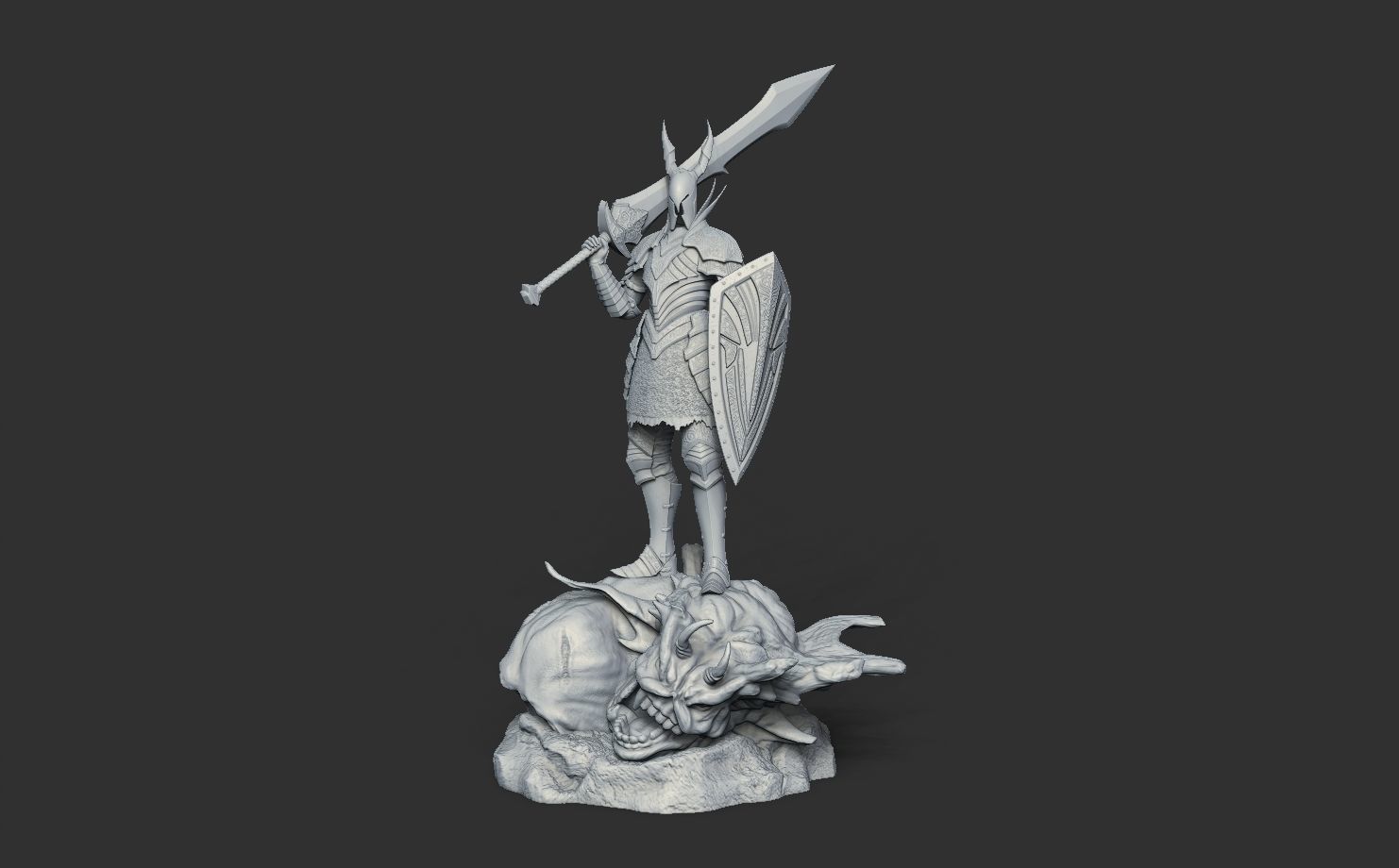 Black Knight - Dark Souls 3D Print 3D print model_21