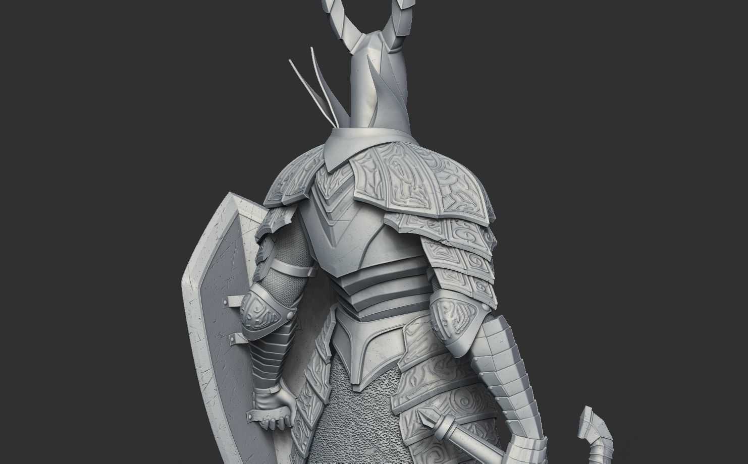 Black Knight - Dark Souls 3D Print 3D print model_41