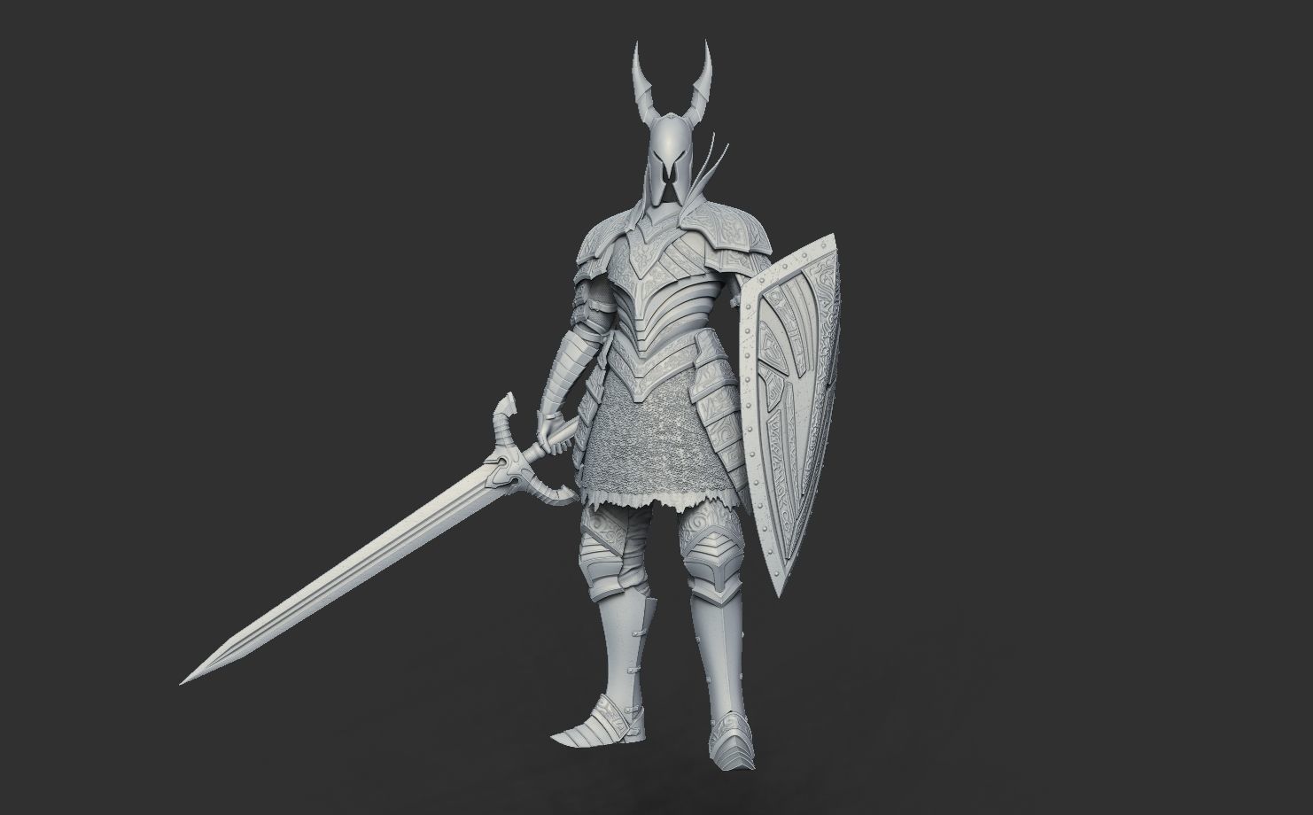 Black Knight - Dark Souls 3D Print 3D print model_26