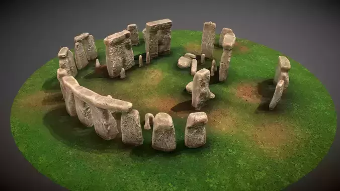 Stonehenge Low-poly 3D model