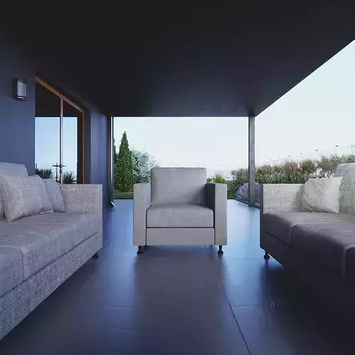 Exterior house 3D model 4