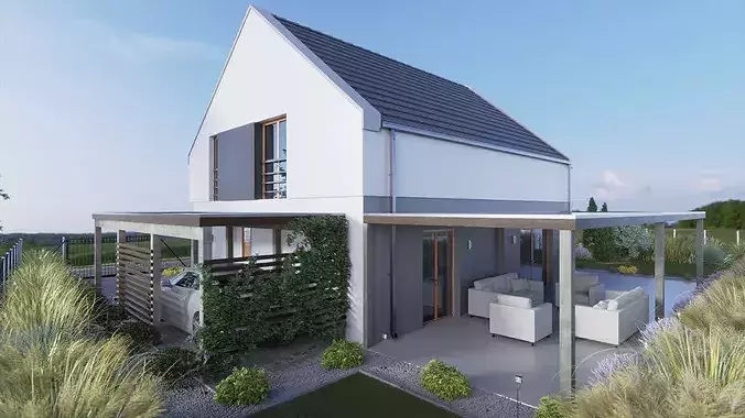 Exterior house 3D model 3