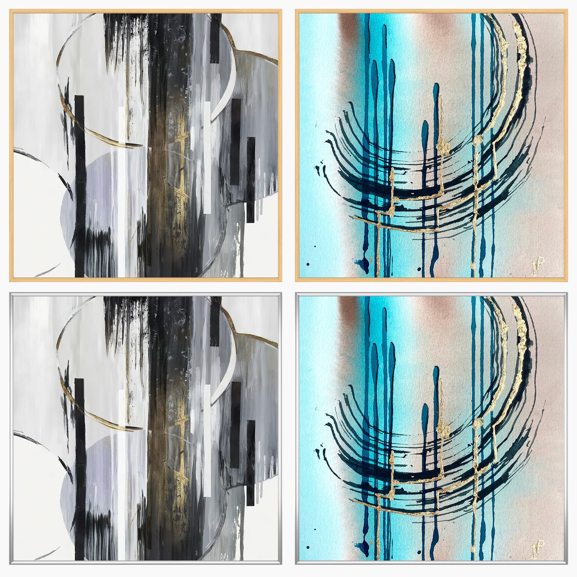 Wall Art Set 3774 3D model_2