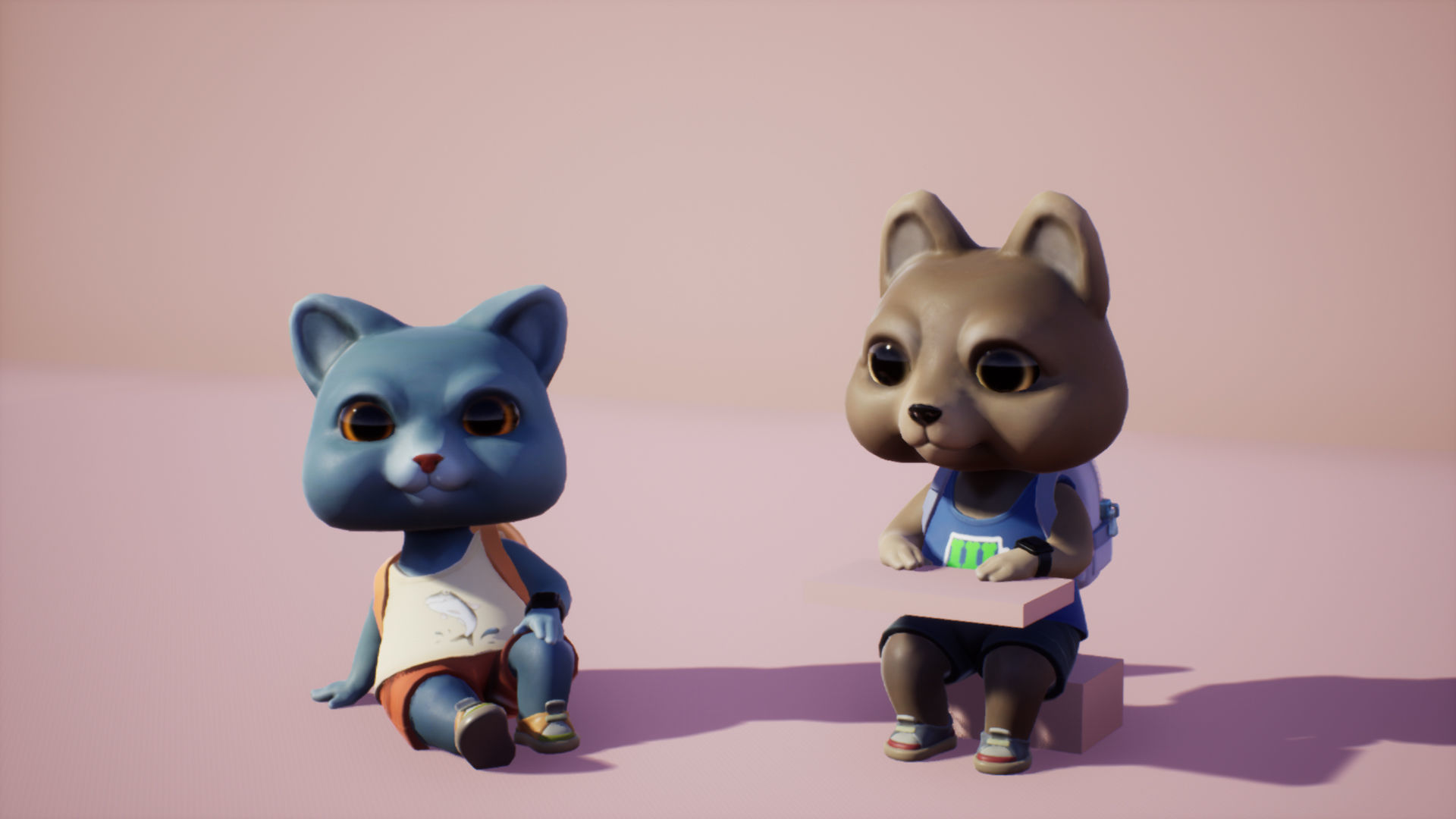 Animals mini Low-poly 3D model_7