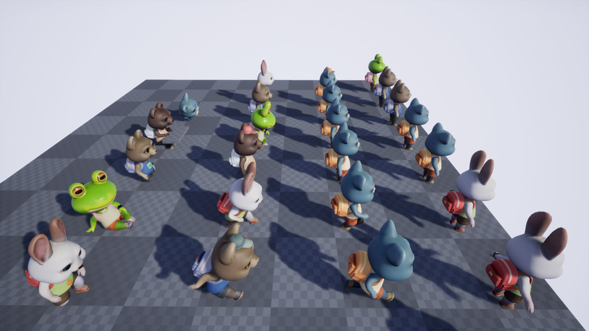 Animals mini Low-poly 3D model_12