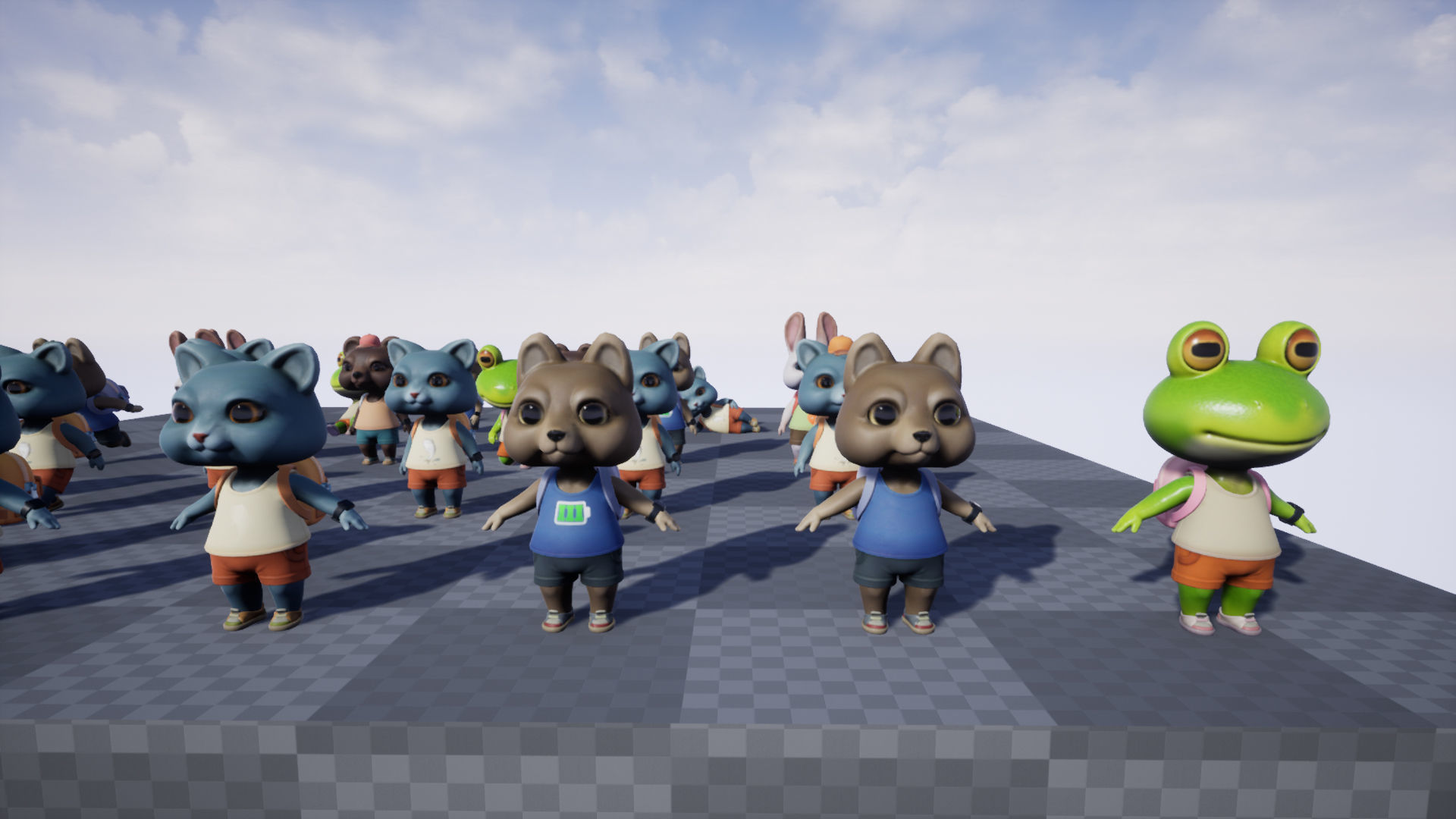 Animals mini Low-poly 3D model_9