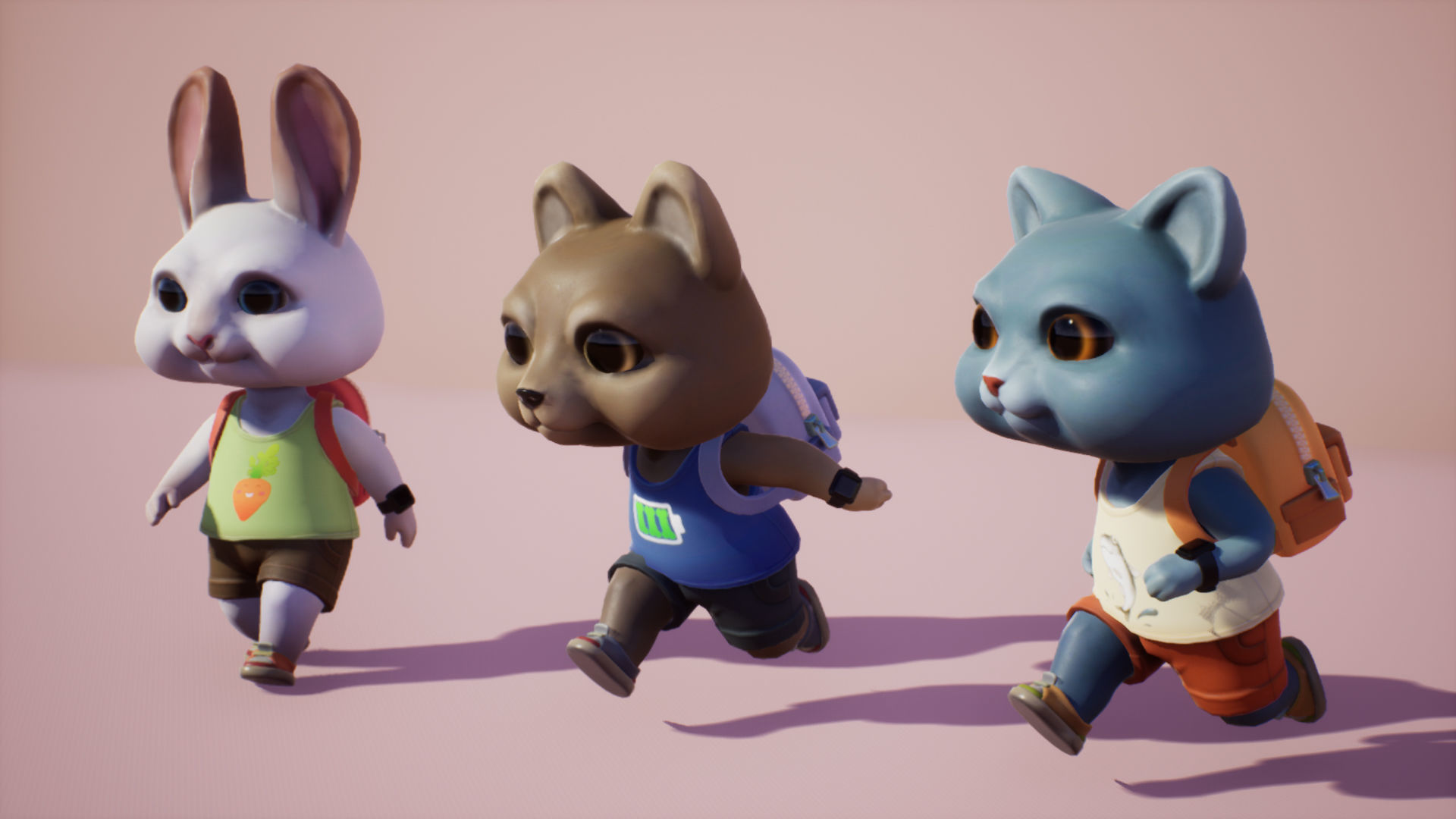 Animals mini Low-poly 3D model_4