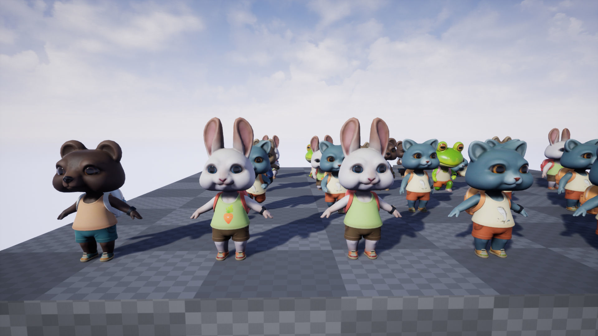 Animals mini Low-poly 3D model_8