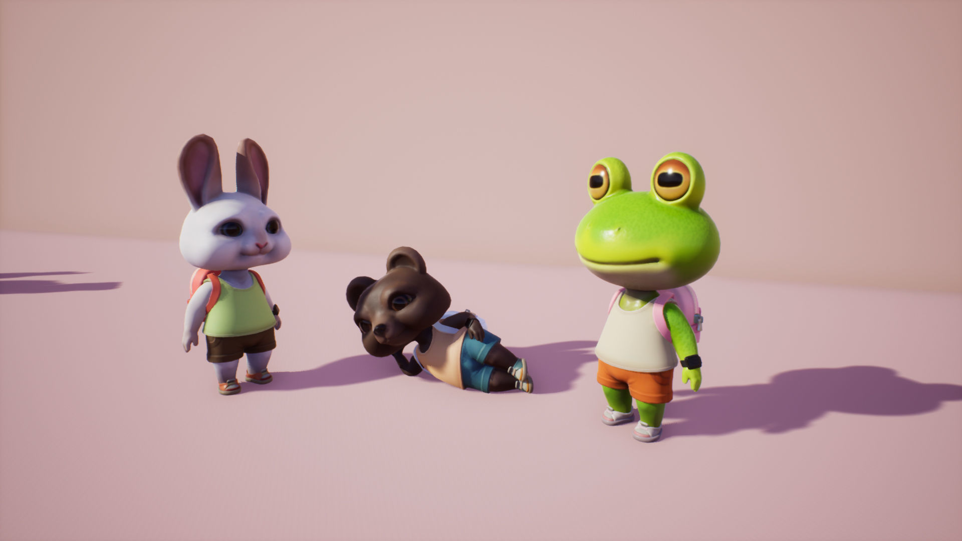 Animals mini Low-poly 3D model_5