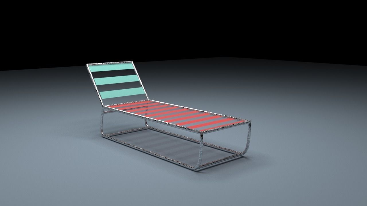 Pool bed Free 3D model_1