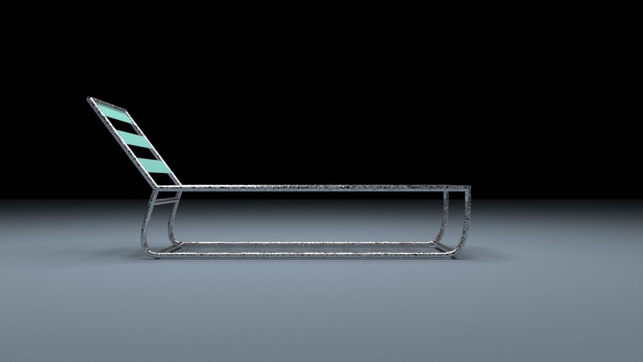 Pool bed Free 3D model_2