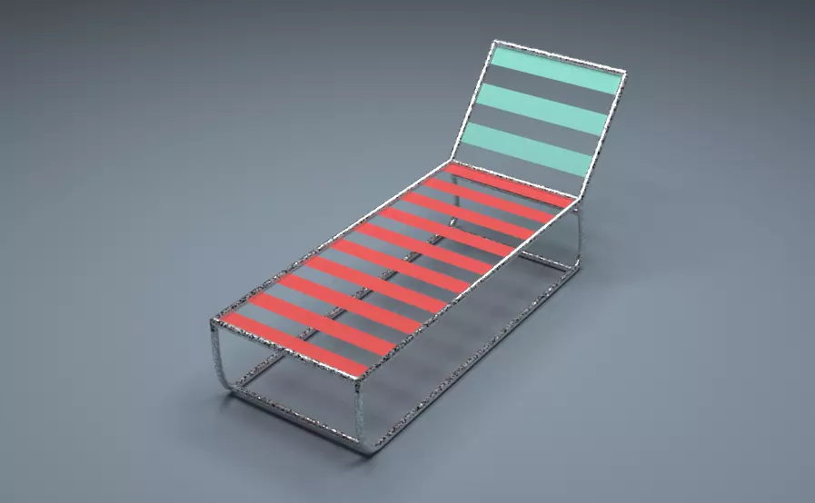 Pool bed Free 3D model_0
