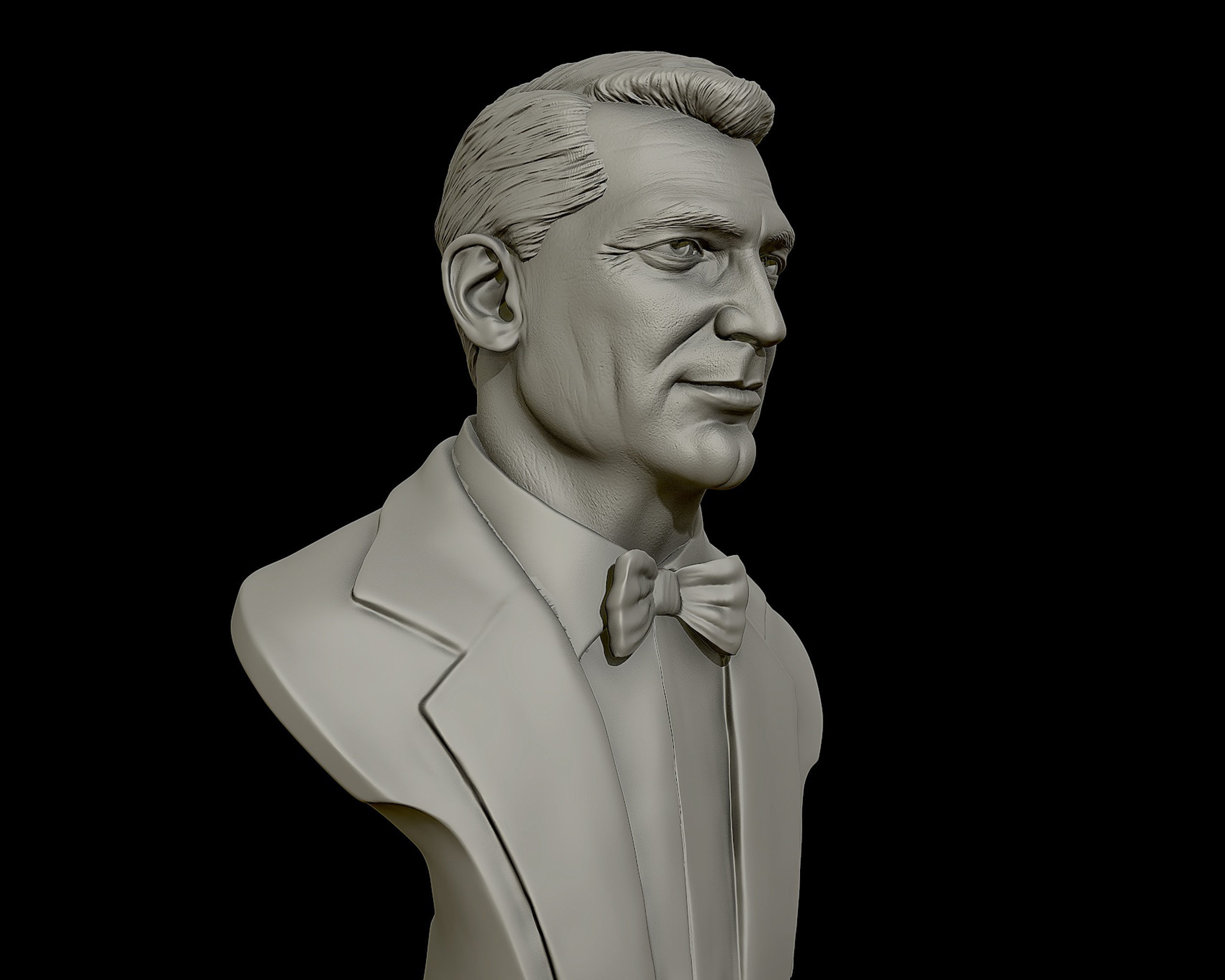 Cary Grant bust sculpture 3D print model_4