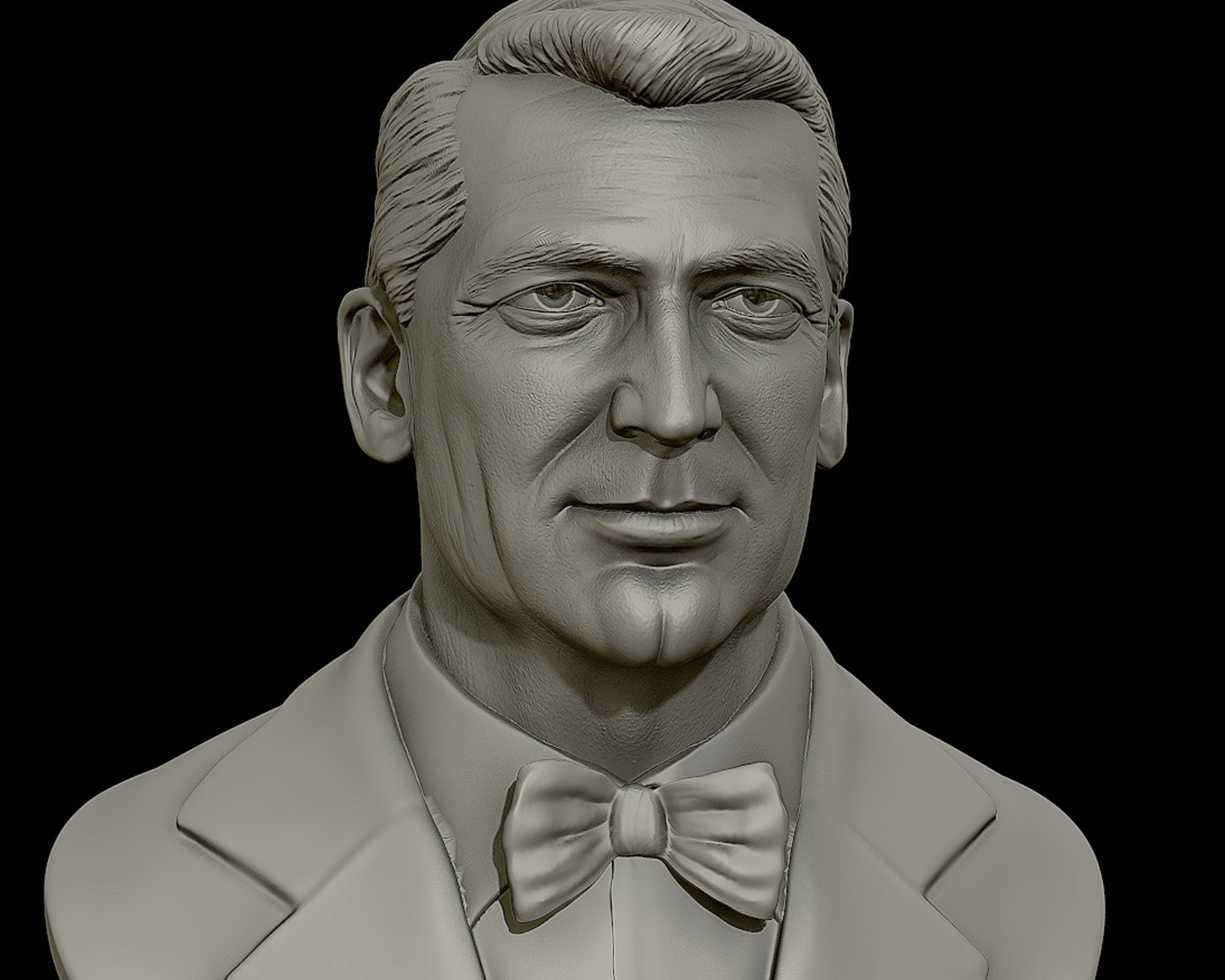Cary Grant bust sculpture 3D print model_5