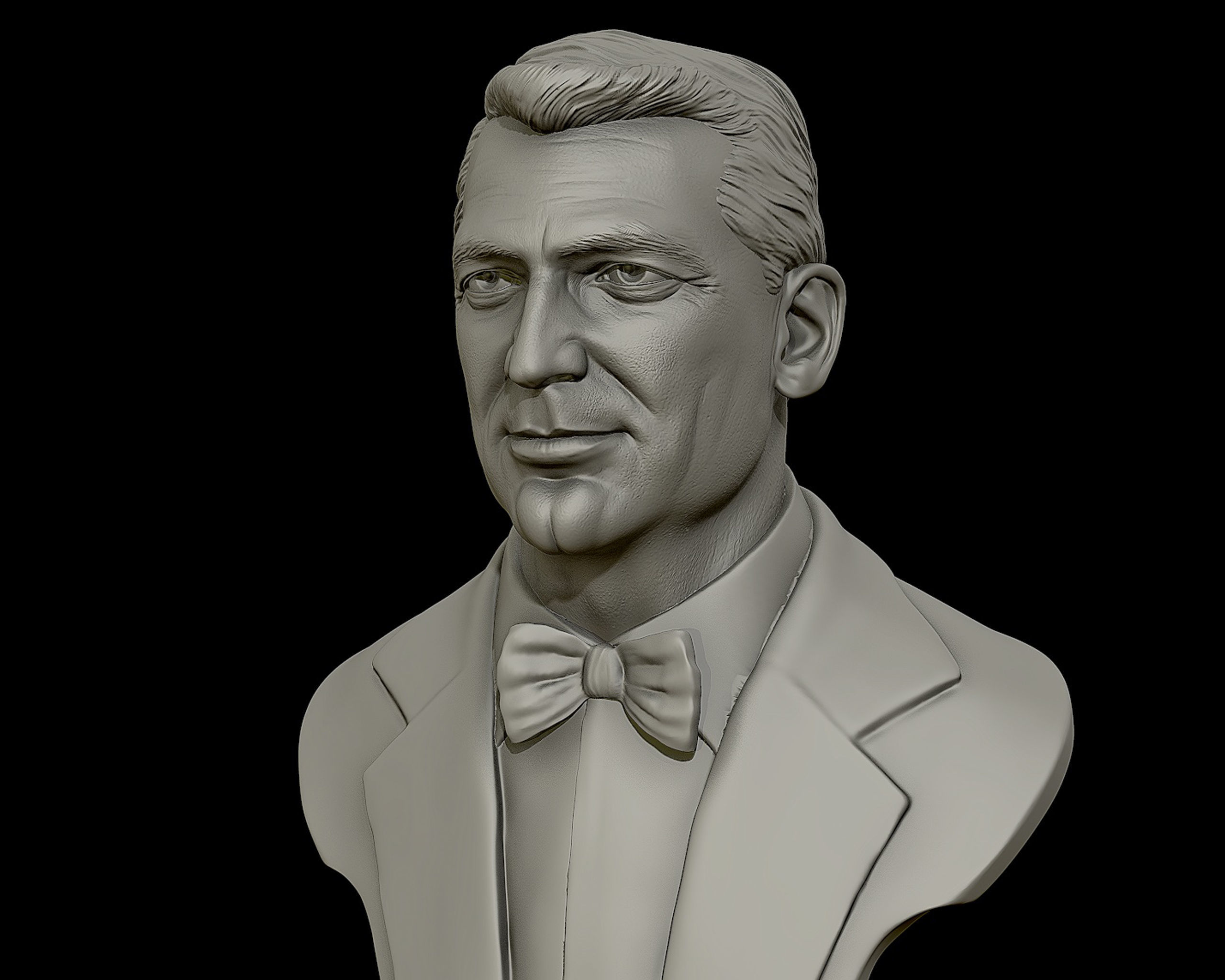 Cary Grant bust sculpture 3D print model_3