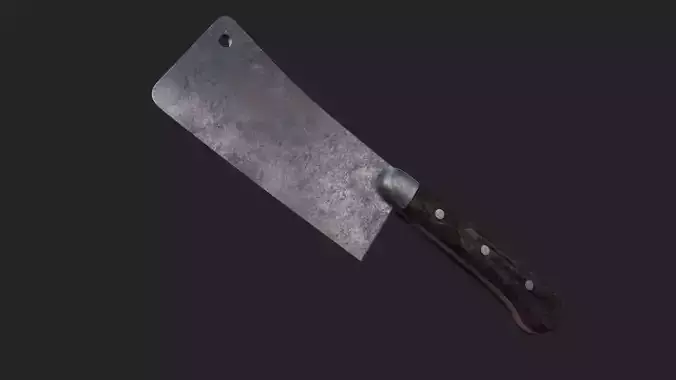 Old kitchen knife 3D Model 