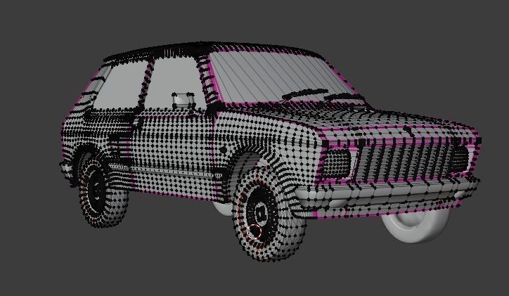 Yugo Koral45 Low-poly 3D model_7