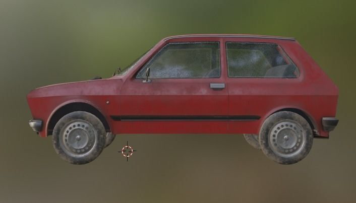 Yugo Koral45 Low-poly 3D model_5