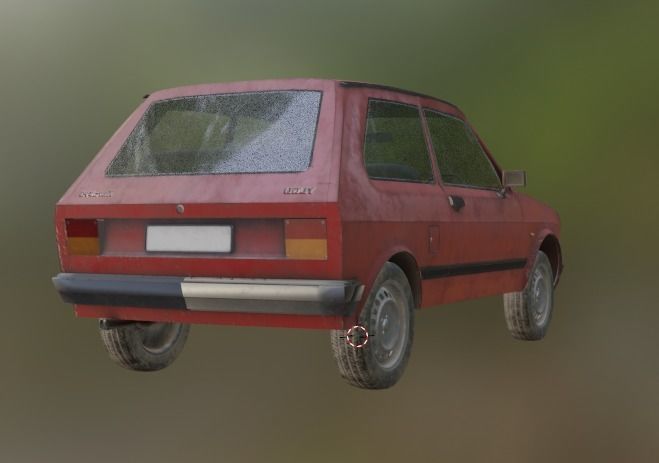 Yugo Koral45 Low-poly 3D model_4
