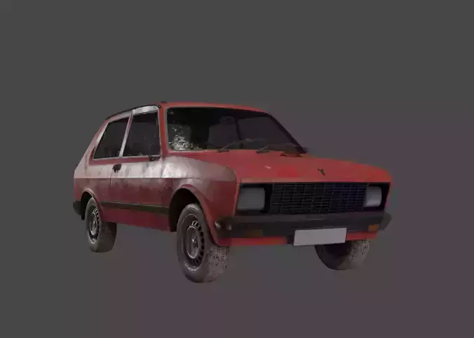 Yugo Koral45 Low-poly 3D model
