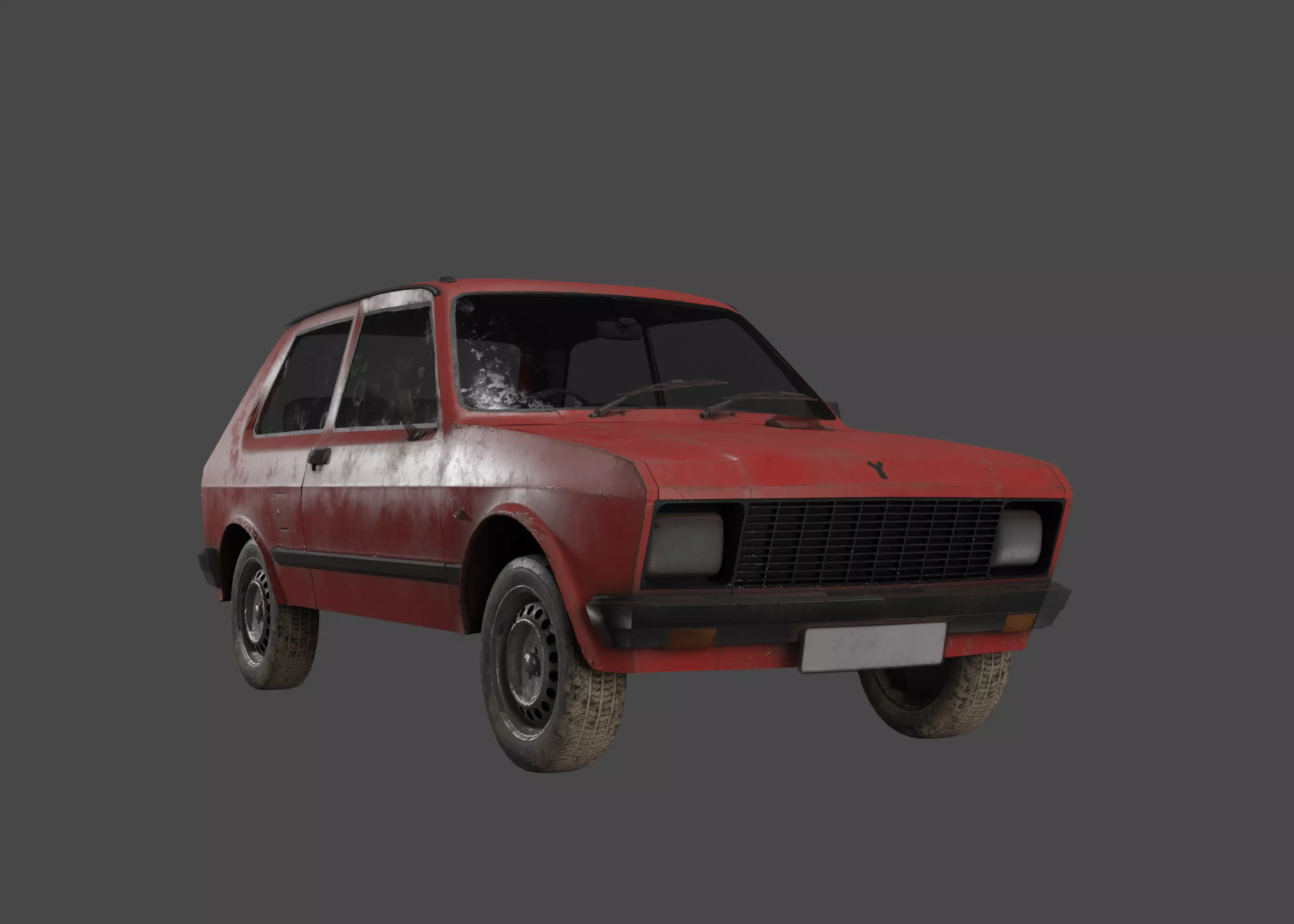 Yugo Koral45 Low-poly 3D model_0