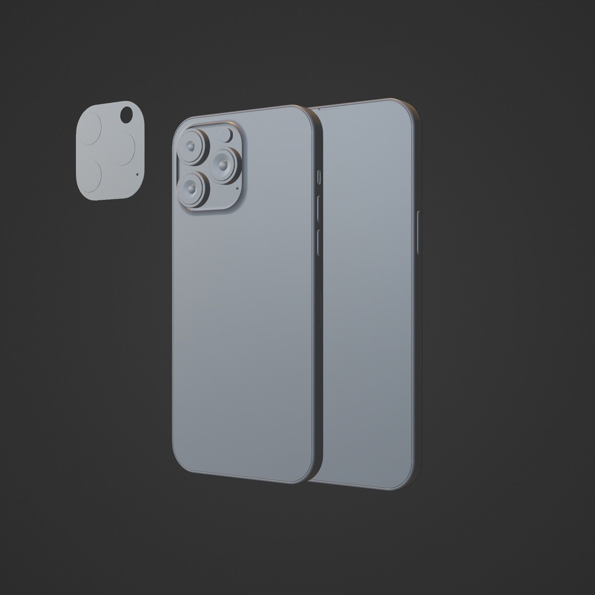 iPhone 14 Pro max Low-poly 3D model_26