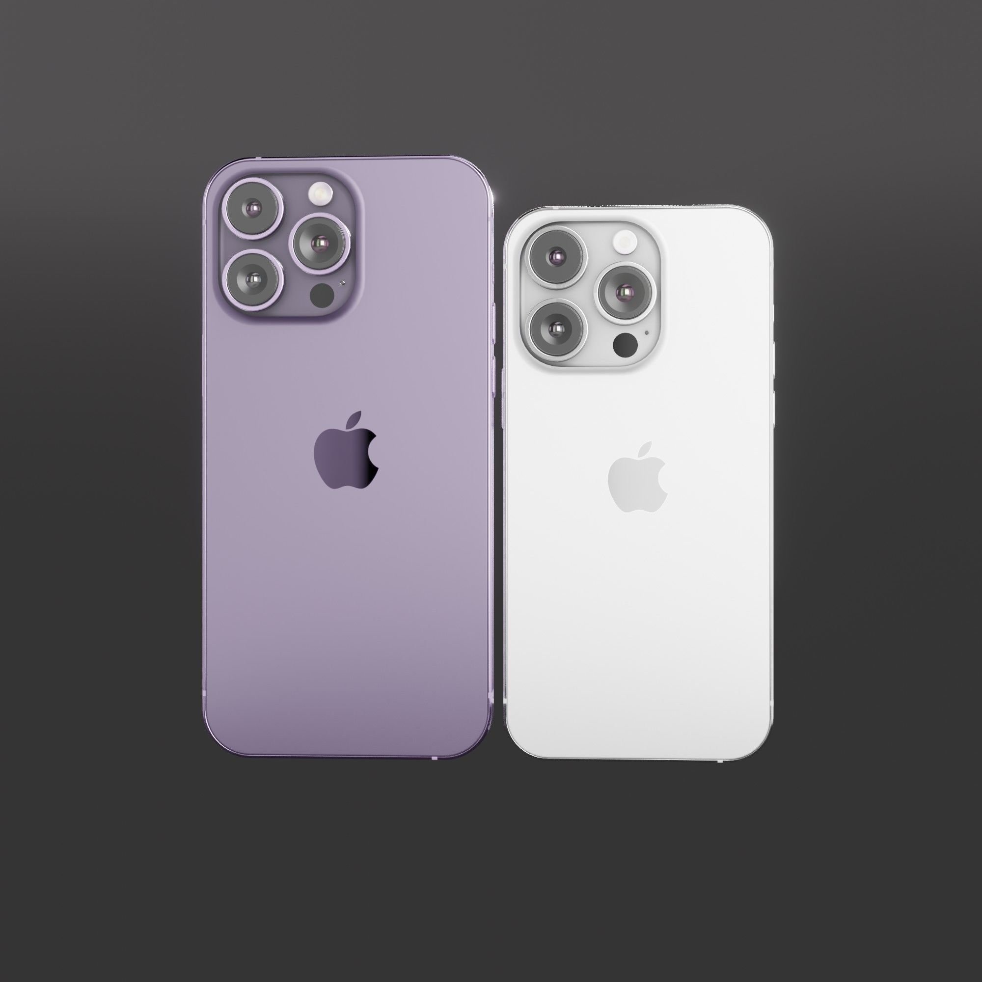 iPhone 14 Pro max Low-poly 3D model_4