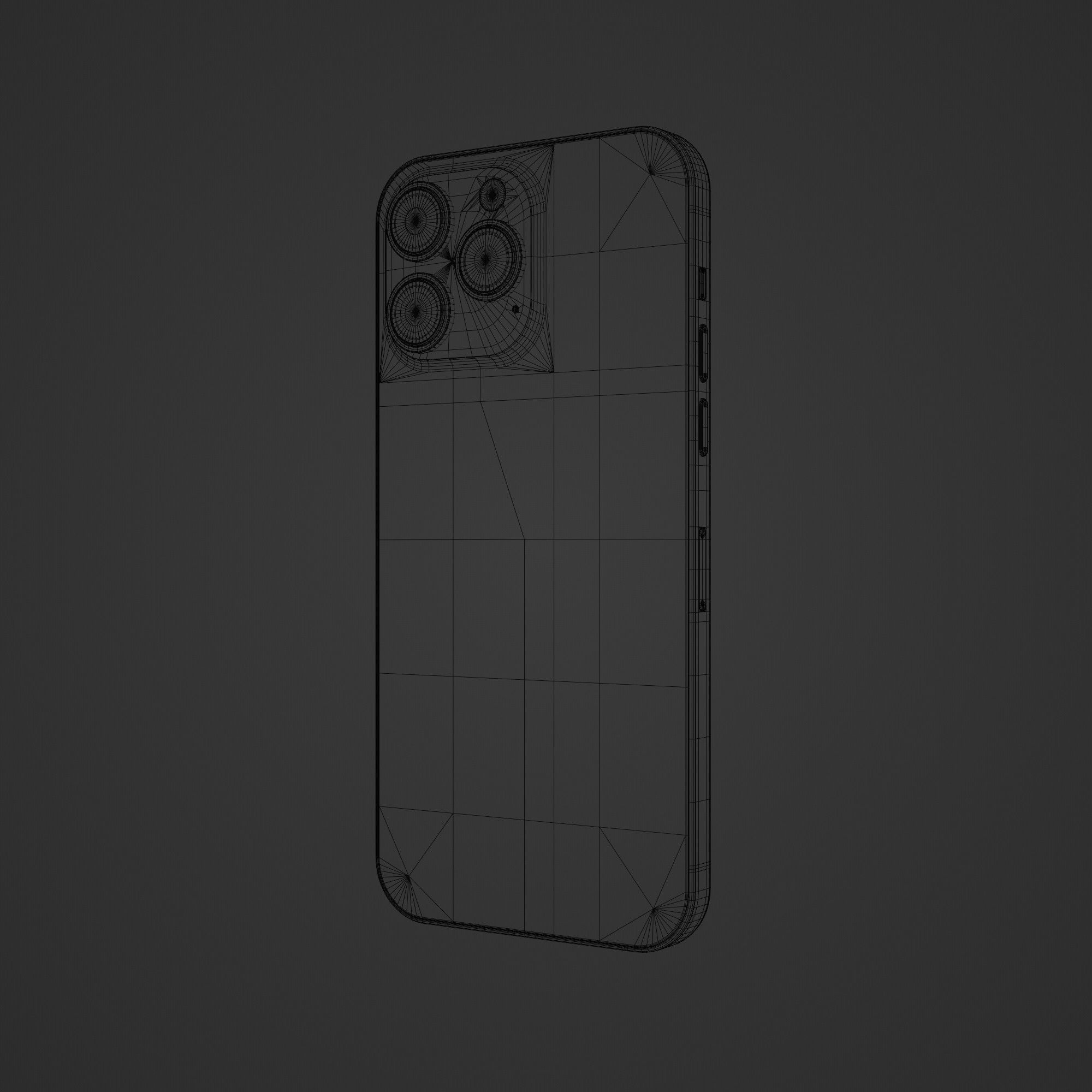 iPhone 14 Pro max Low-poly 3D model_27