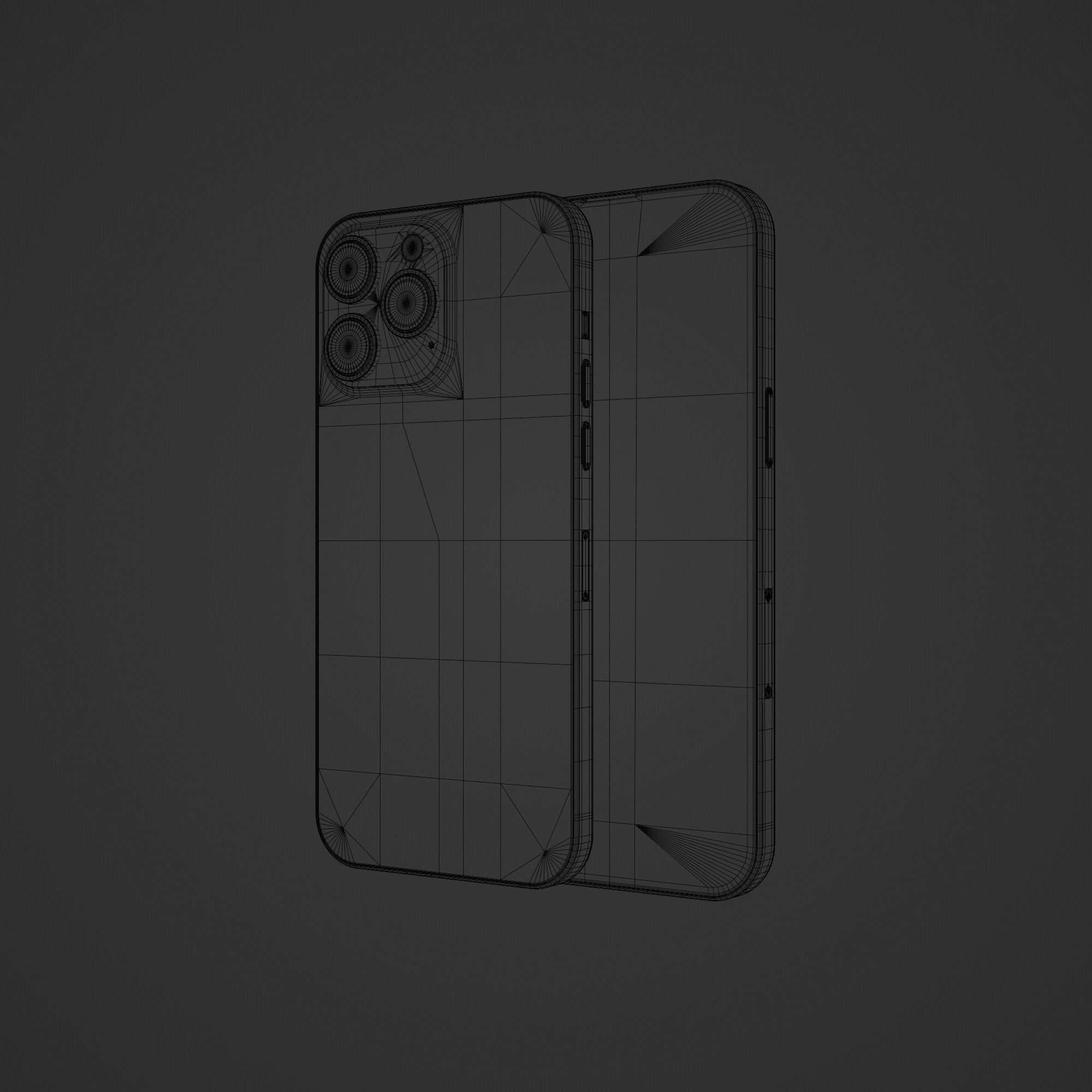 iPhone 14 Pro max Low-poly 3D model_35