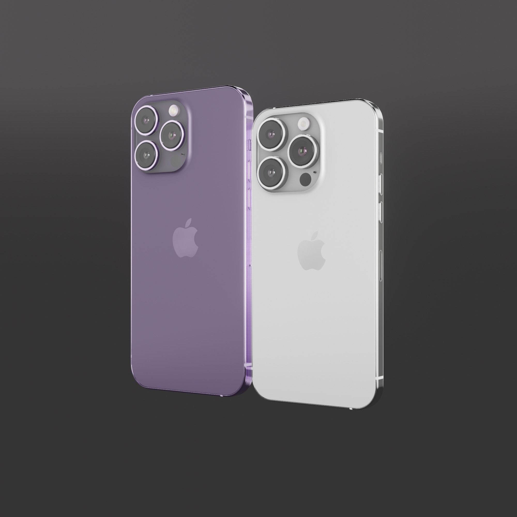 iPhone 14 Pro max Low-poly 3D model_2