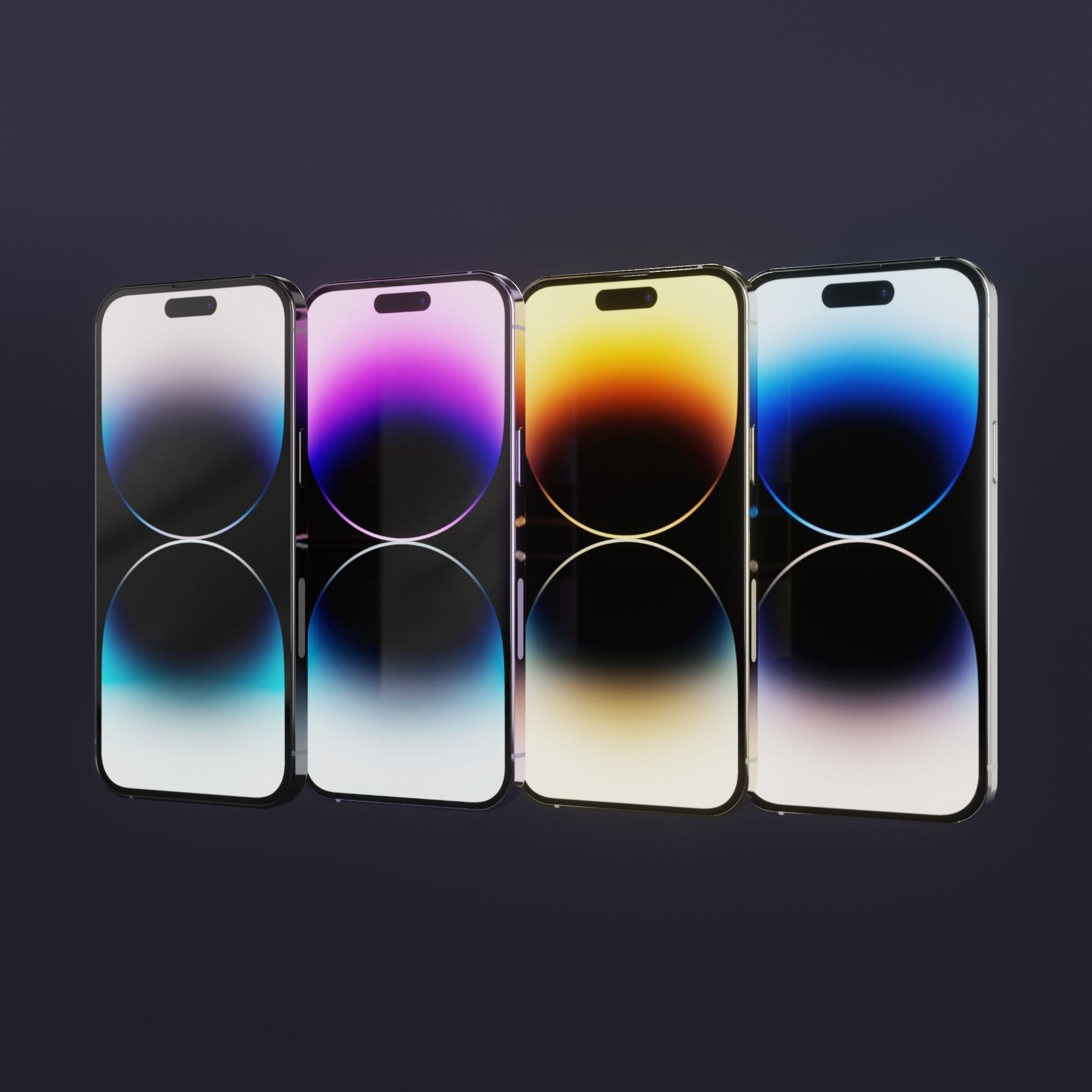 iPhone 14 Pro max Low-poly 3D model_16