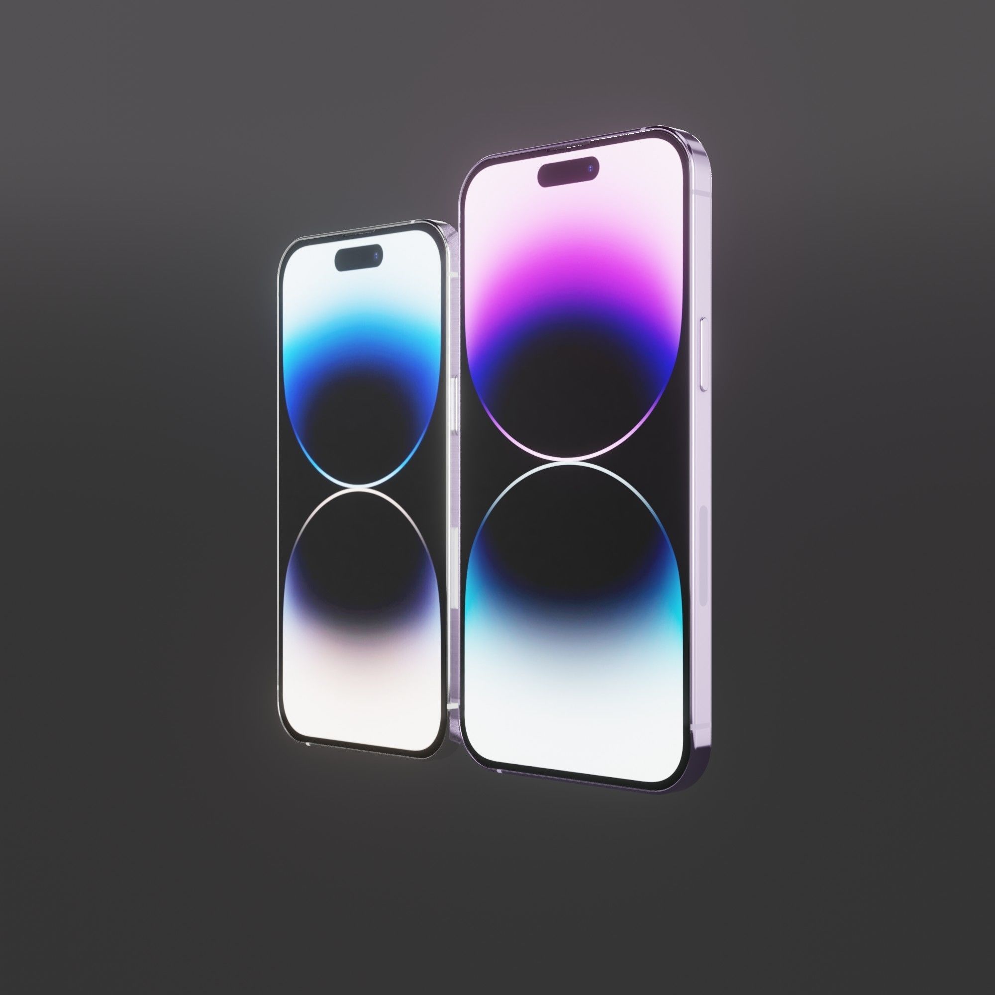 iPhone 14 Pro max Low-poly 3D model_5