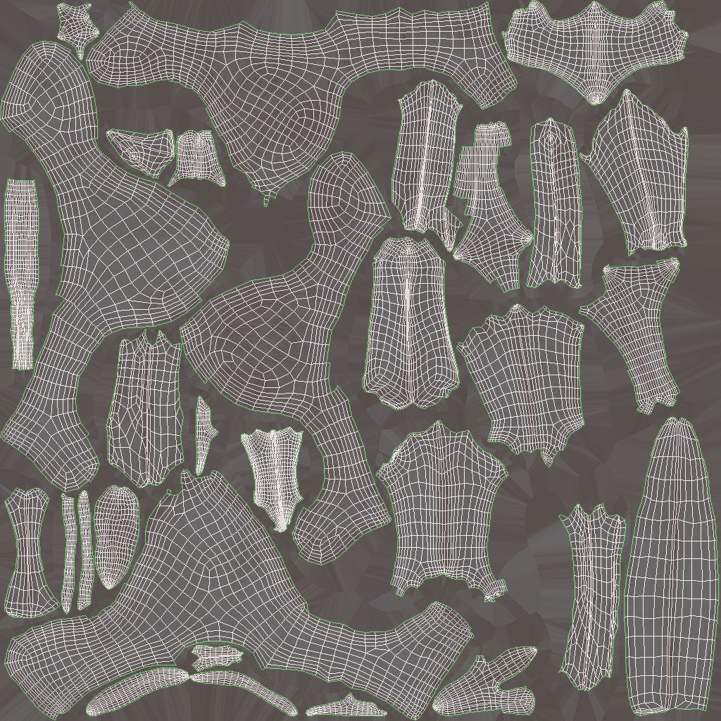 Human Knee Bones and Bundles Low-poly 3D model_15