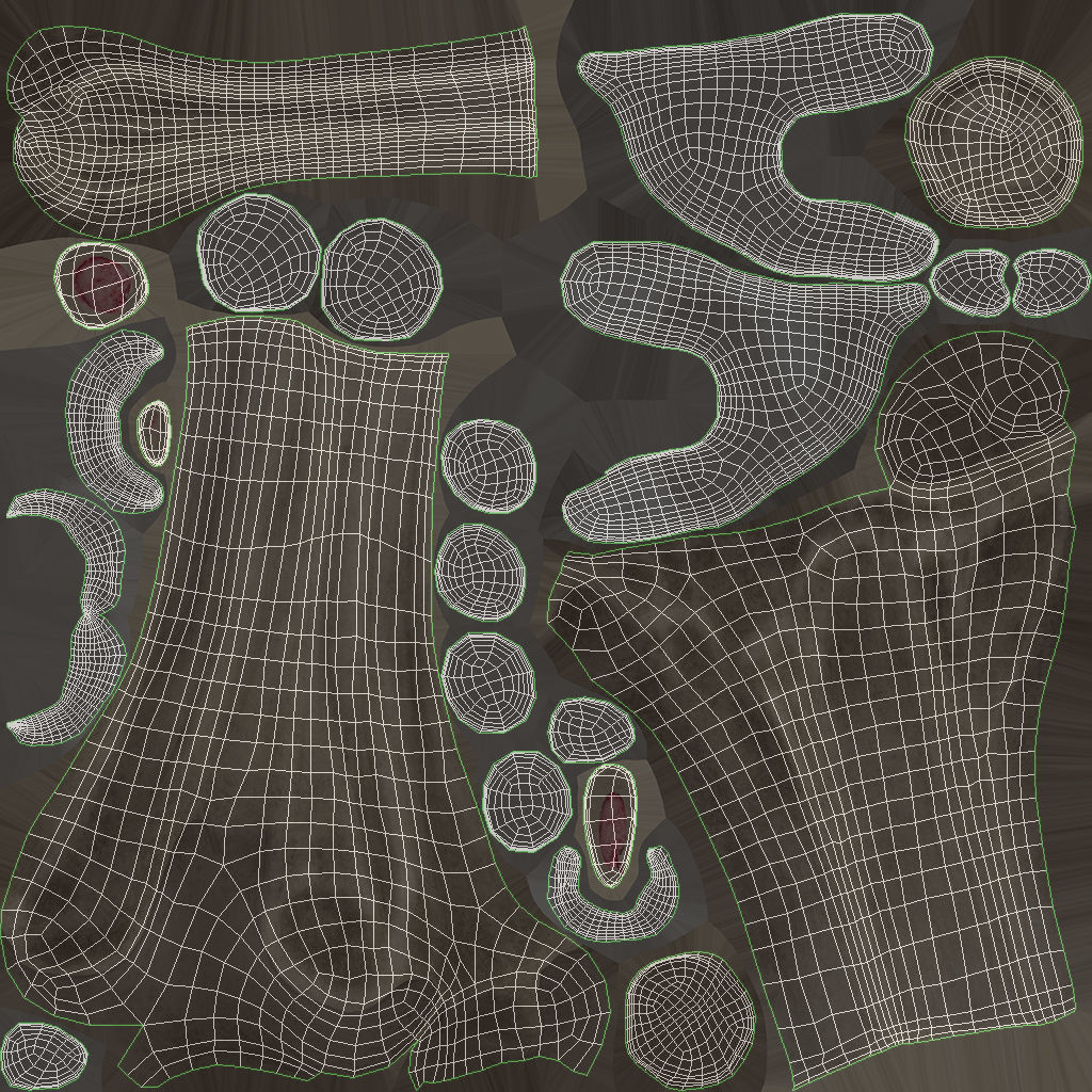 Human Knee Bones and Bundles Low-poly 3D model_16