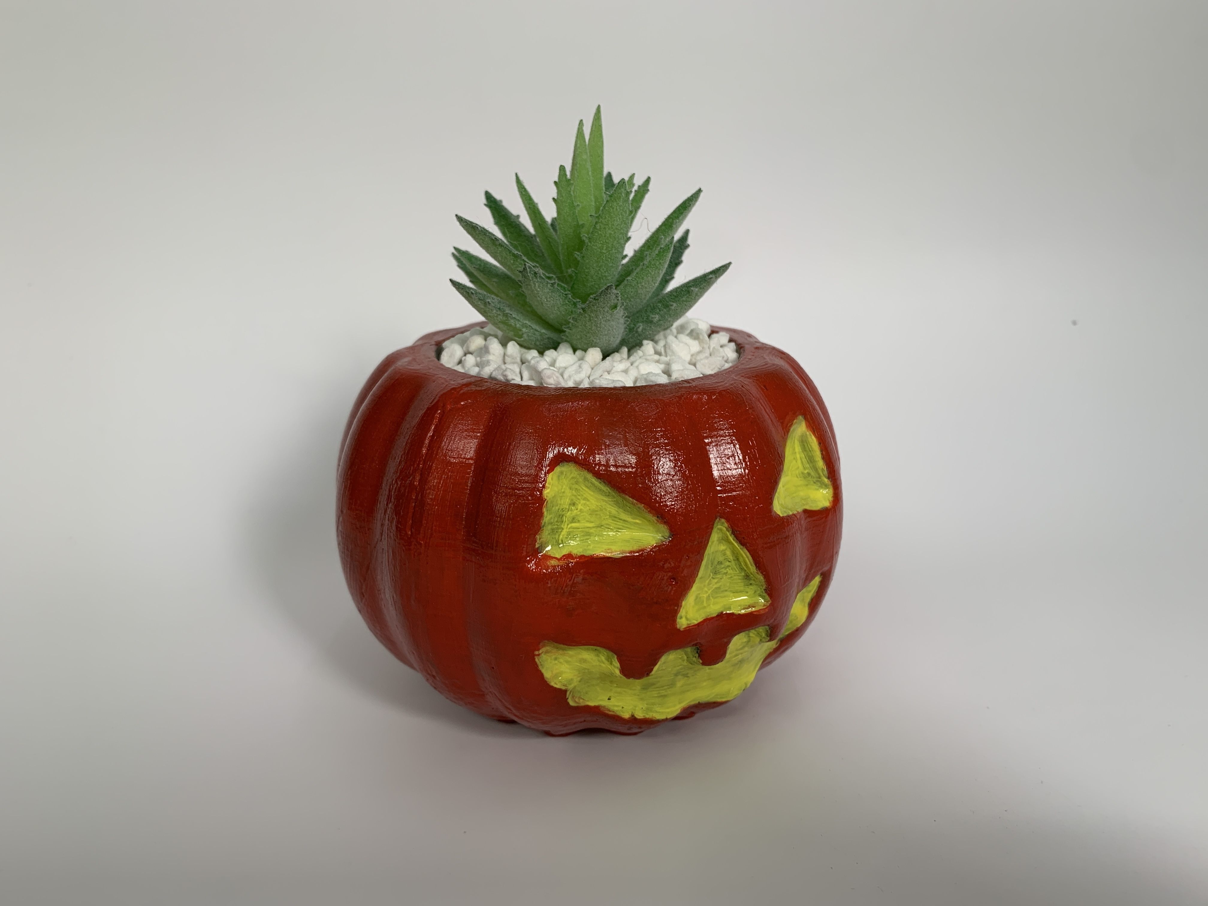 Jack O Lantern Pot mold 3Dprint - Include Pot file for print 3D print model_6