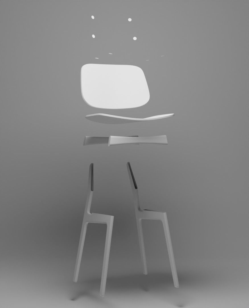 Wood chair - Fredericia Soborg wood chair 1950 3D model_14