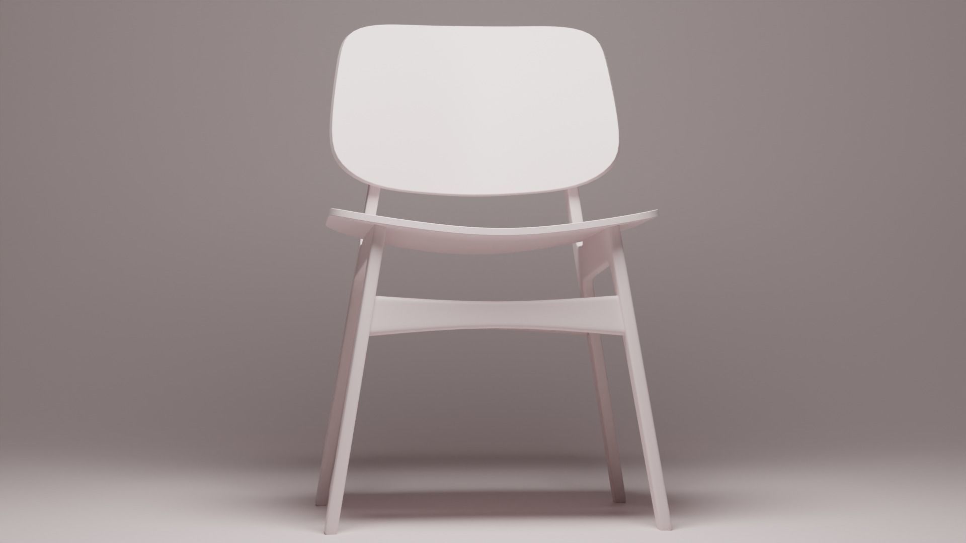 Wood chair - Fredericia Soborg wood chair 1950 3D model_5