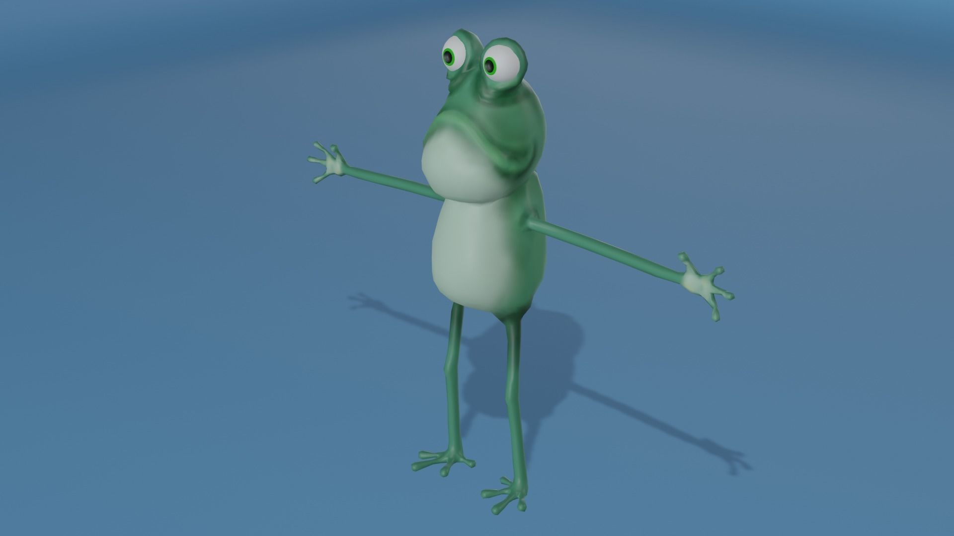 Frog - Character Low-poly 3D model_7