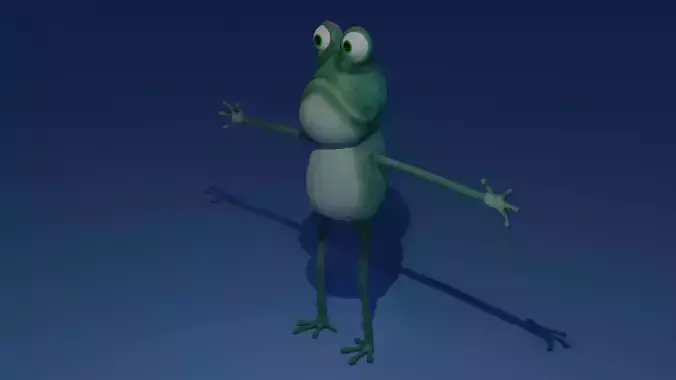 Frog - Character Low-poly 3D model Frog - Character Low-poly 3D model