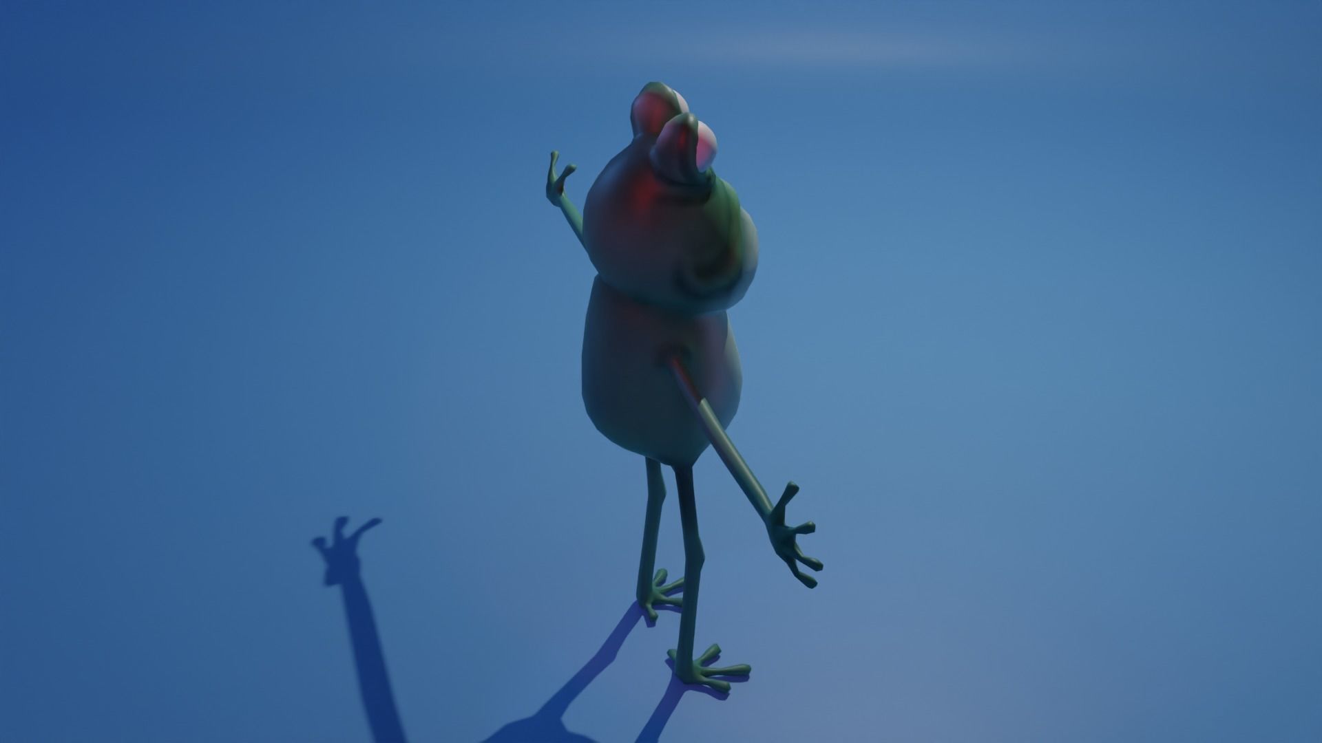 Frog - Character Low-poly 3D model_4