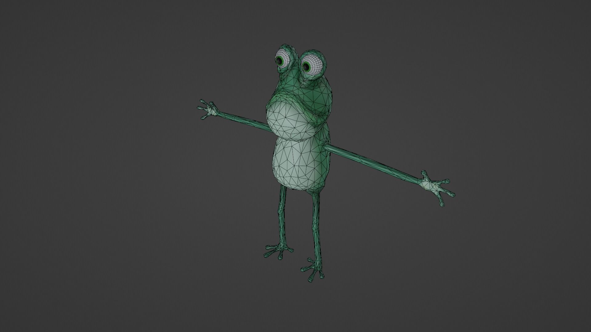 Frog - Character Low-poly 3D model_12