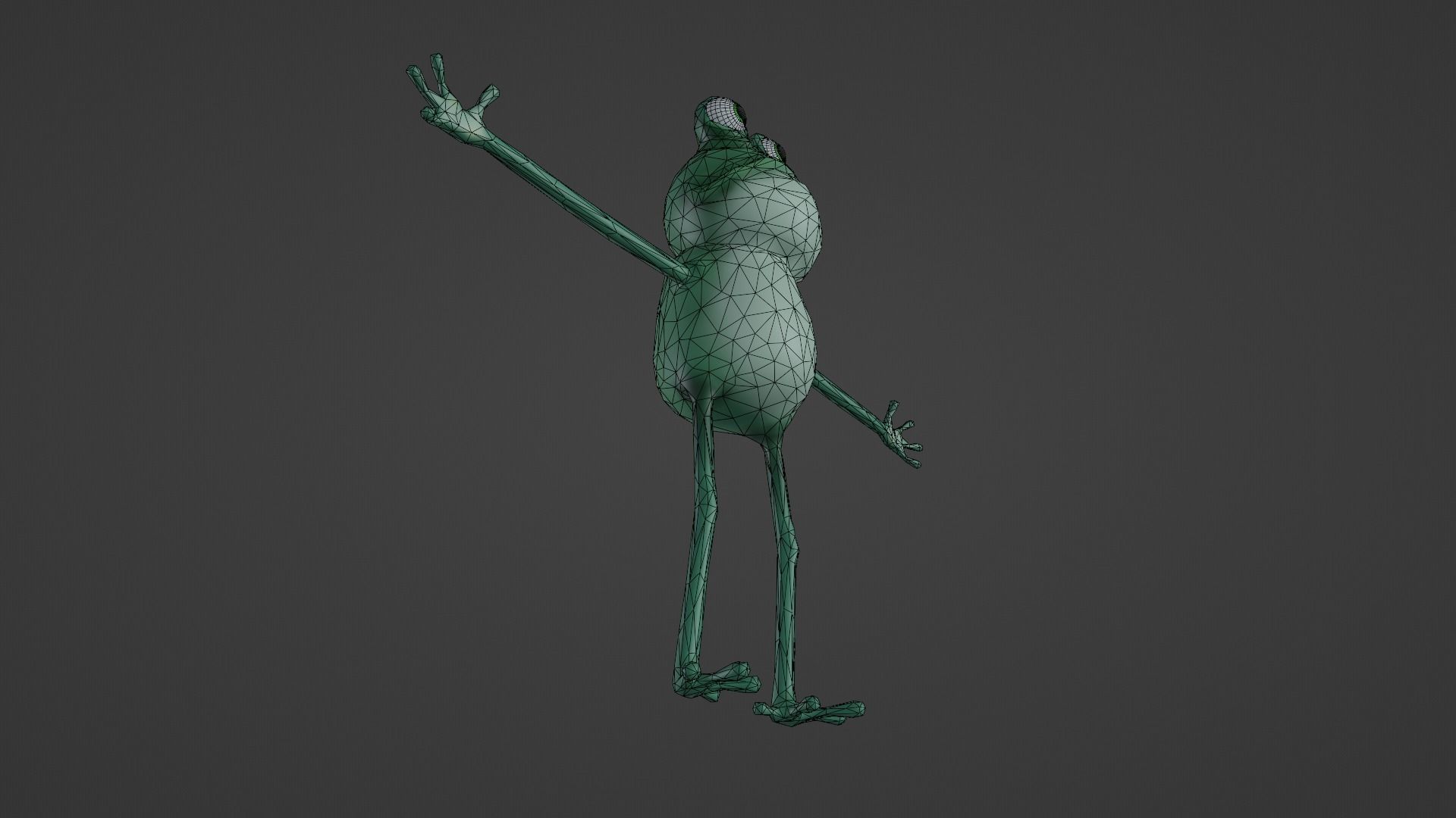 Frog - Character Low-poly 3D model_14