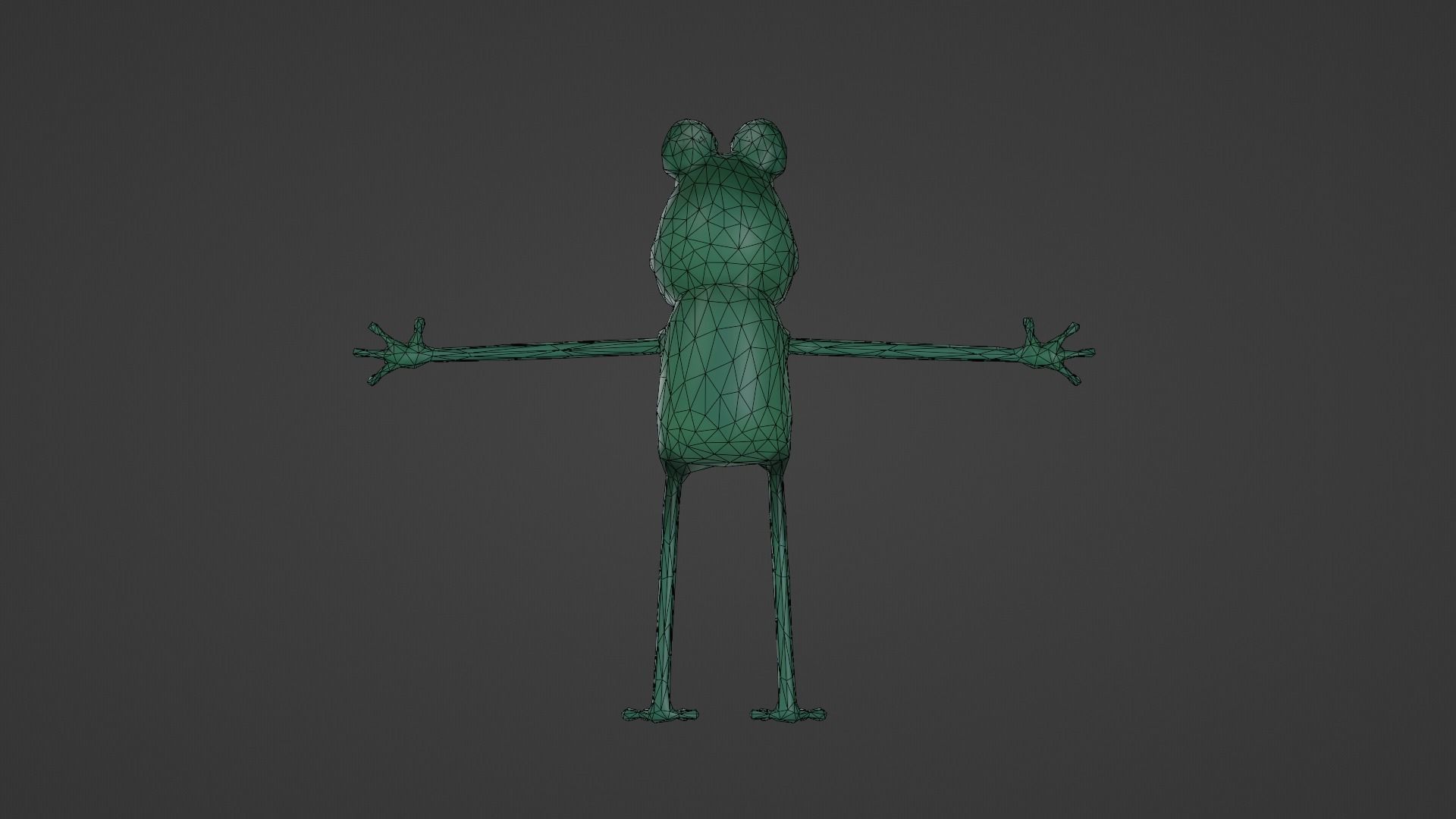 Frog - Character Low-poly 3D model_11