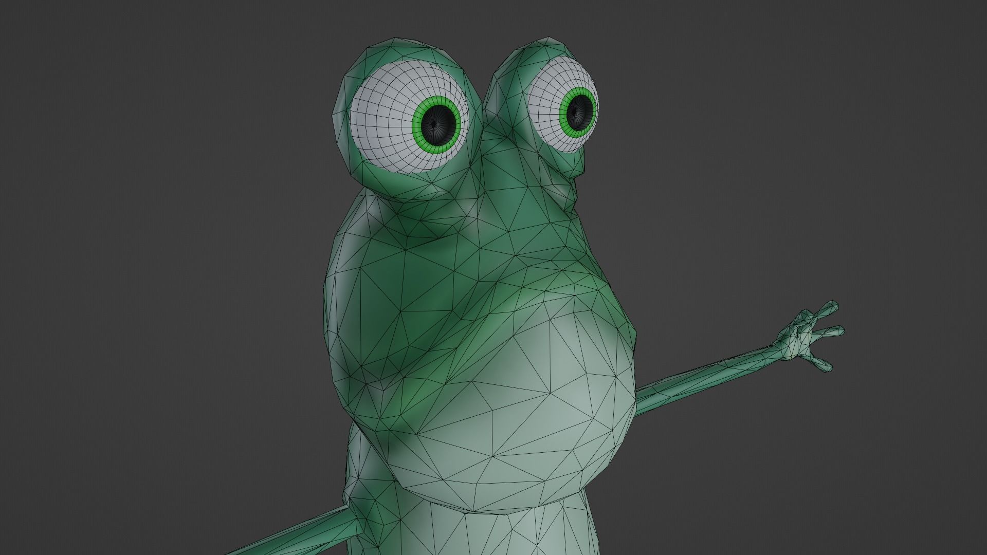 Frog - Character Low-poly 3D model_13