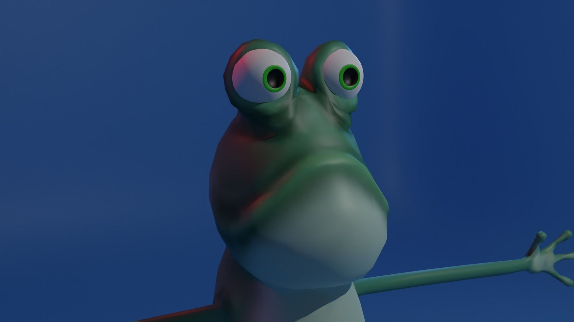 Frog - Character Low-poly 3D model_3