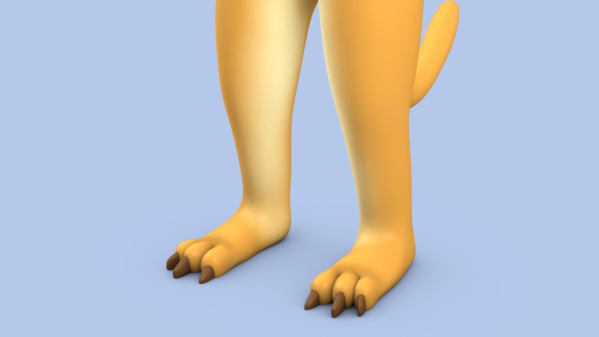 Cartoon Lion Low-poly 3D model_9